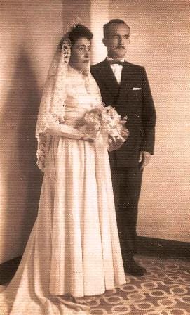 Foto do casamento de Adonai e sua esposa Genalia